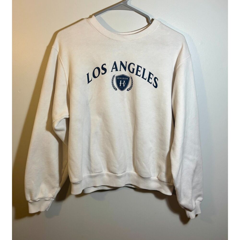 Hollister Women’s “Los Angeles” Graphic Crewneck Sweatshirt – Size S, Pullover